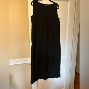 Eileen Fisher Large  Black Maxi Dress